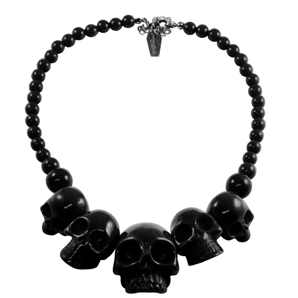Skull Collection Necklace Black