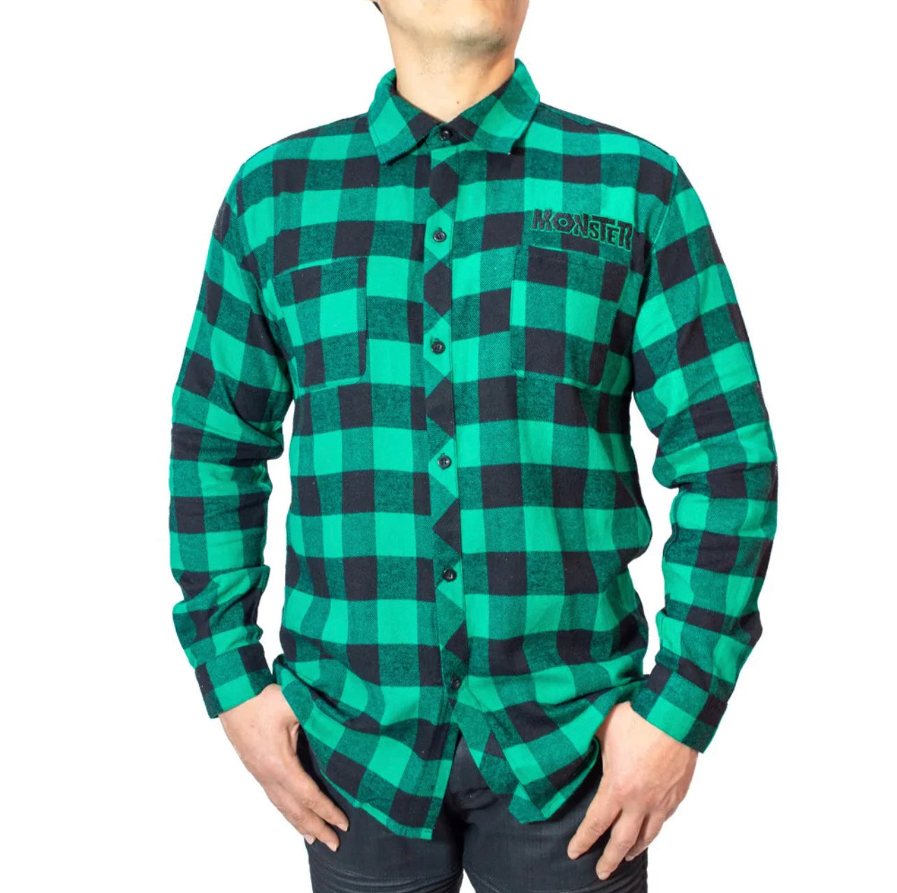 Franken Monster Green Flannel Shirt