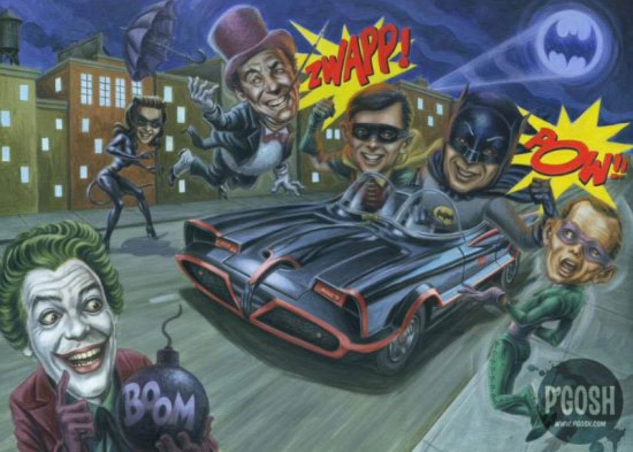 P'gosh Gone Batty 1966 Print