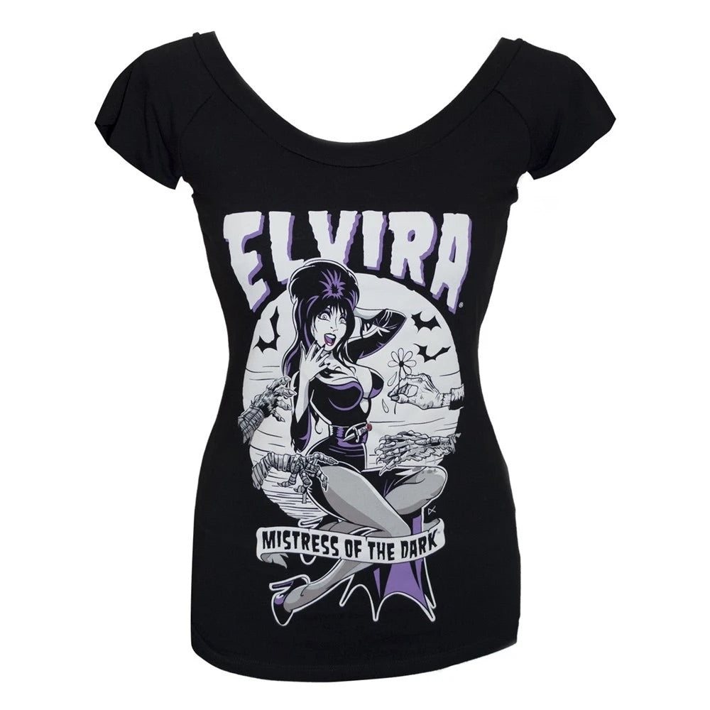 Elvira Monster Hands Shoulder Top