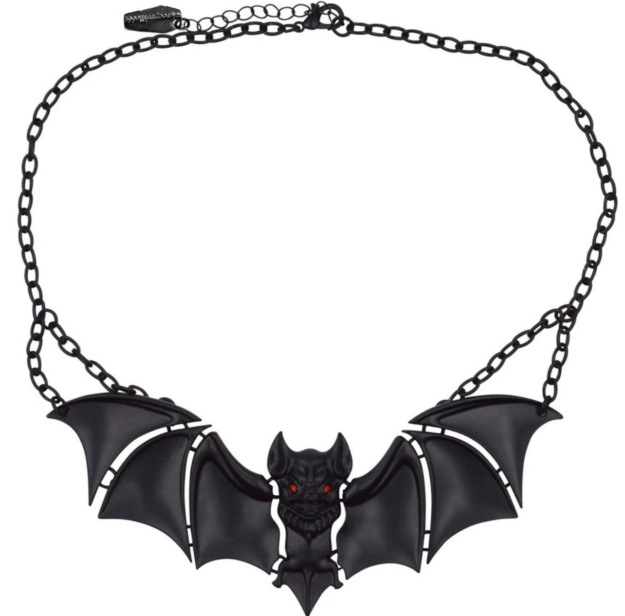 Creature Of The Night Bat Black Necklace
