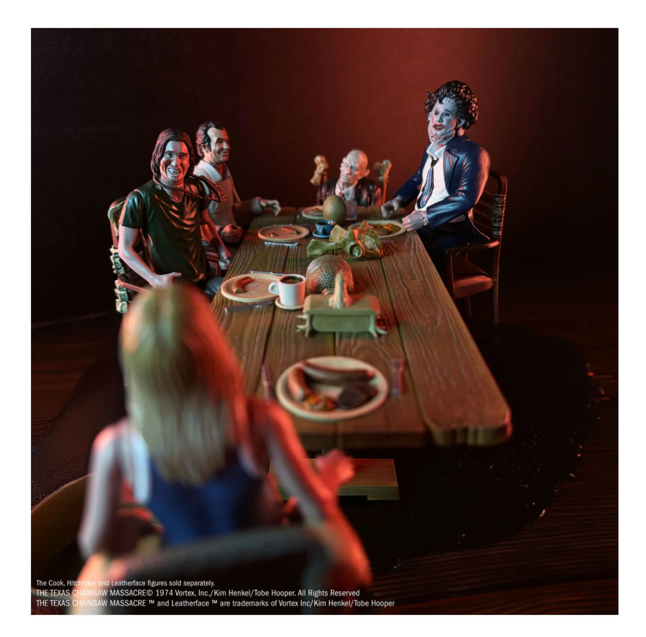 THE TEXAS CHAINSAW MASSACRE (1974) - DINNER SCENE PLAYSET