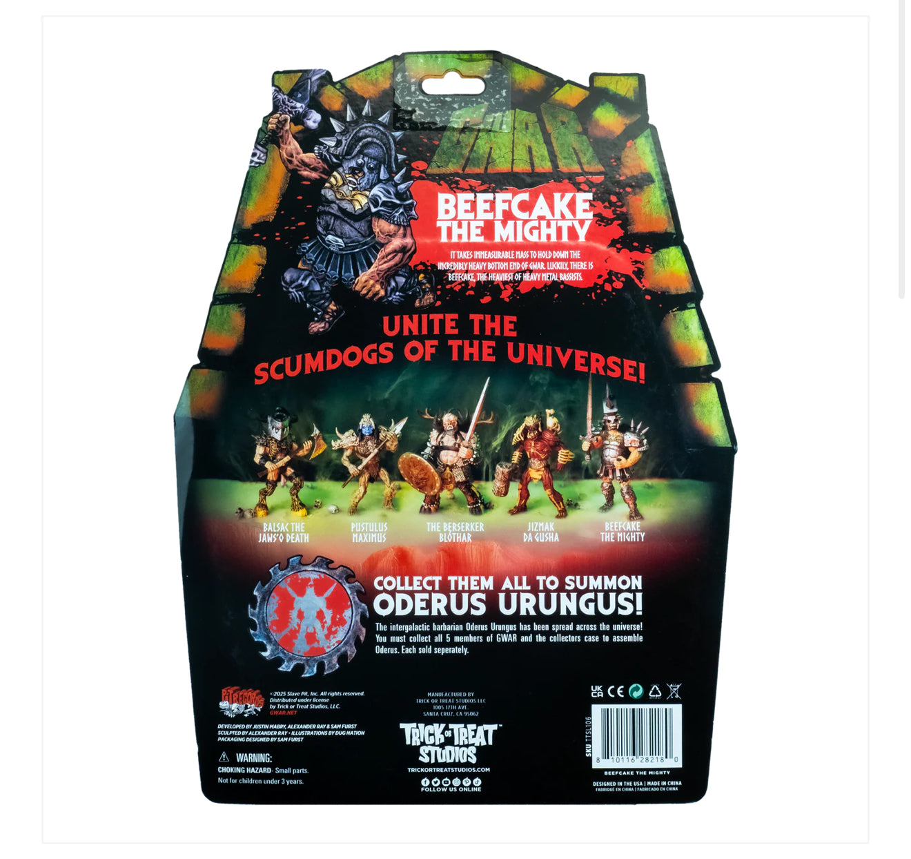 GWAR - BEEFCAKE THE MIGHTY - 5" ACTION FIGURE