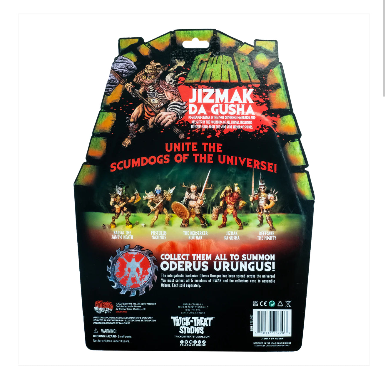 GWAR - JIZMAK DA GUSHA - 5" ACTION FIGURE