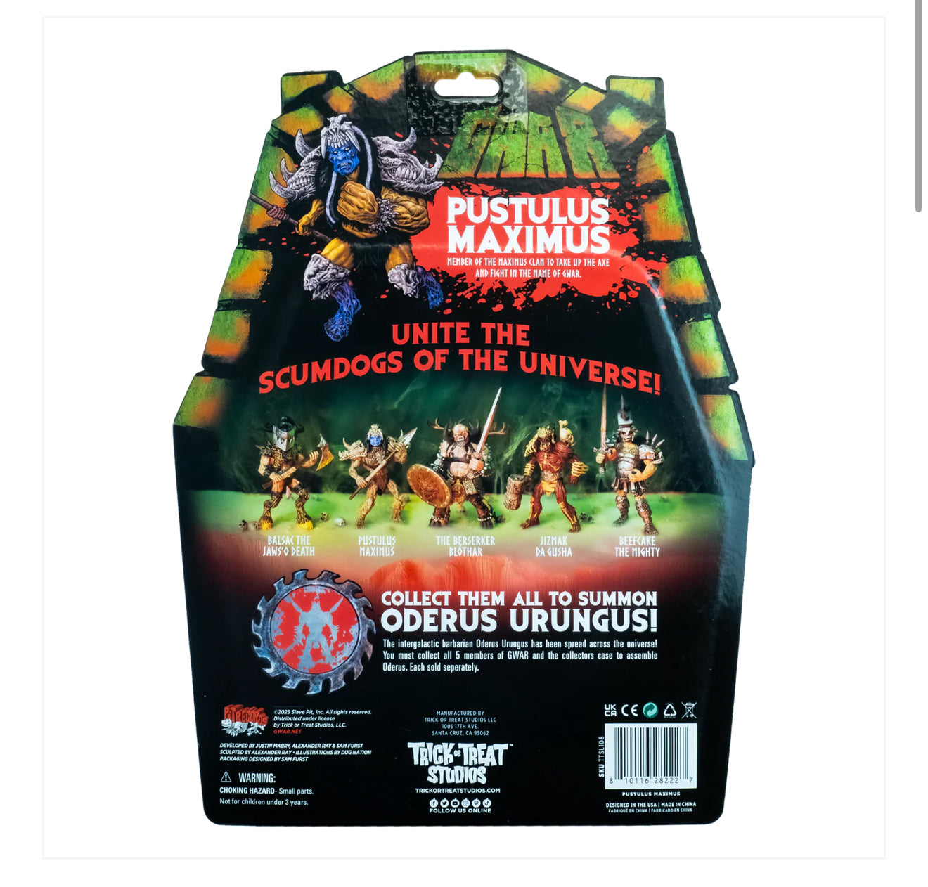 GWAR - PUSTULUS MAXIMUS - 5" ACTION FIGURE