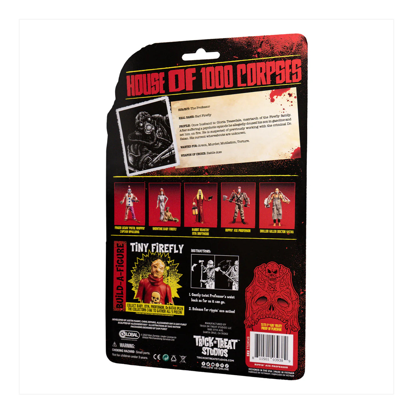 HOUSE OF 1000 CORPSES - RIPPIN' AXE PROFESSOR - 5" ACTION FIGURE