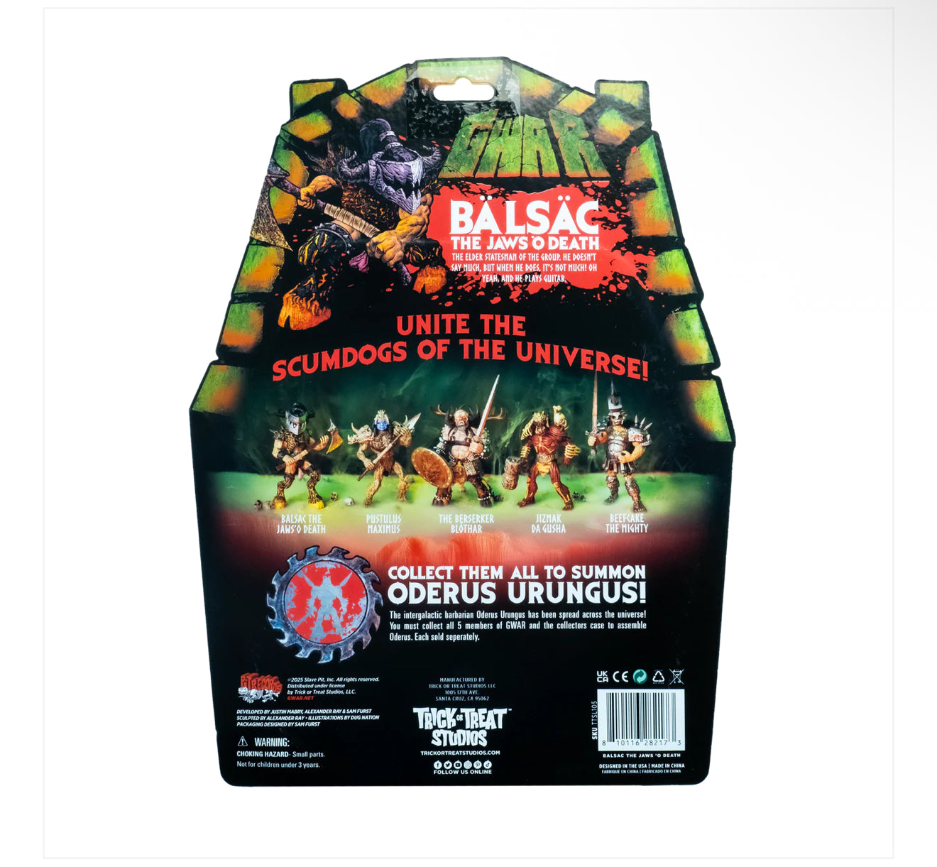 GWAR - BALSAC THE JAWS 'O DEATH - 5" ACTION FIGURE