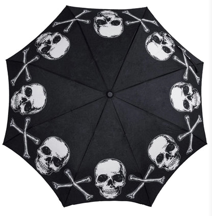 Skull Handle Anatomical Skull And Bones Umbrella