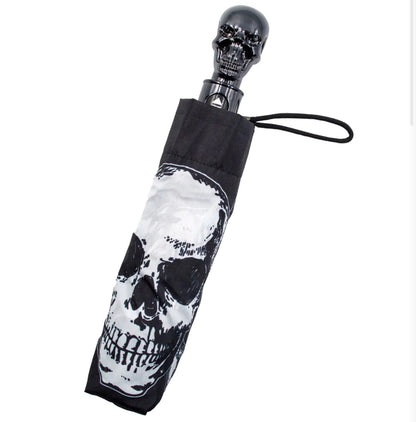 Skull Handle Anatomical Skull And Bones Umbrella