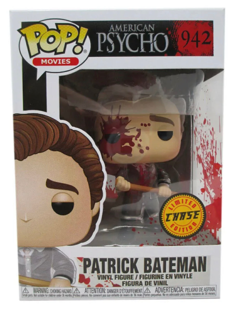 Funko POP! Chase #942 PATRICK BATEMAN (Bloody)