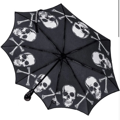 Skull Handle Anatomical Skull And Bones Umbrella