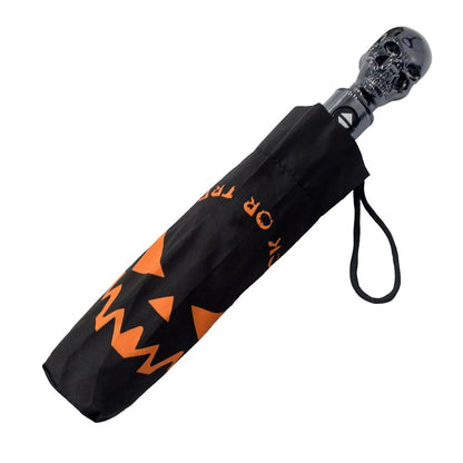 Skull Handle Trick Or Treat Umbrella